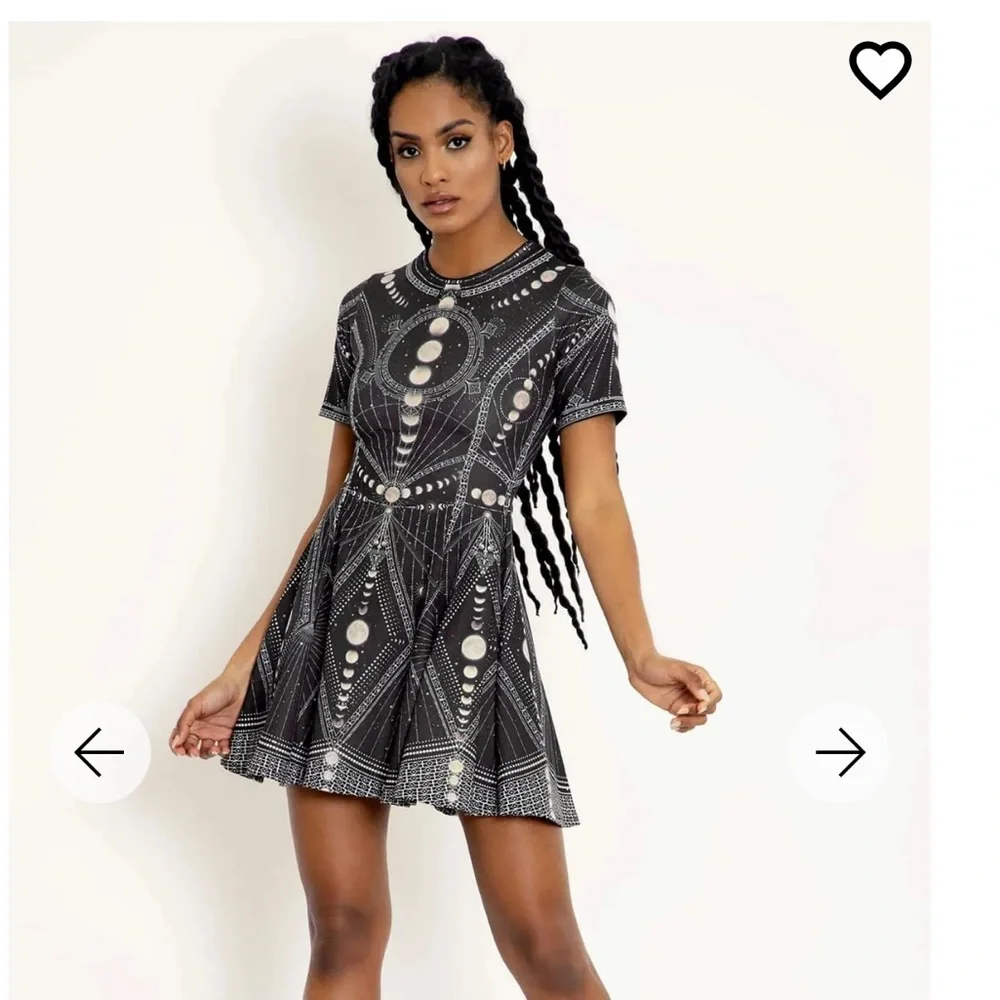 Blackmilk Moon Phases Evil Tee dress- Size S - Picture 2 of 5